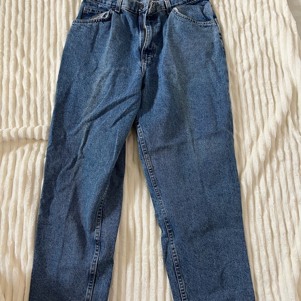 Classic Blue Denim Jeans wide leg